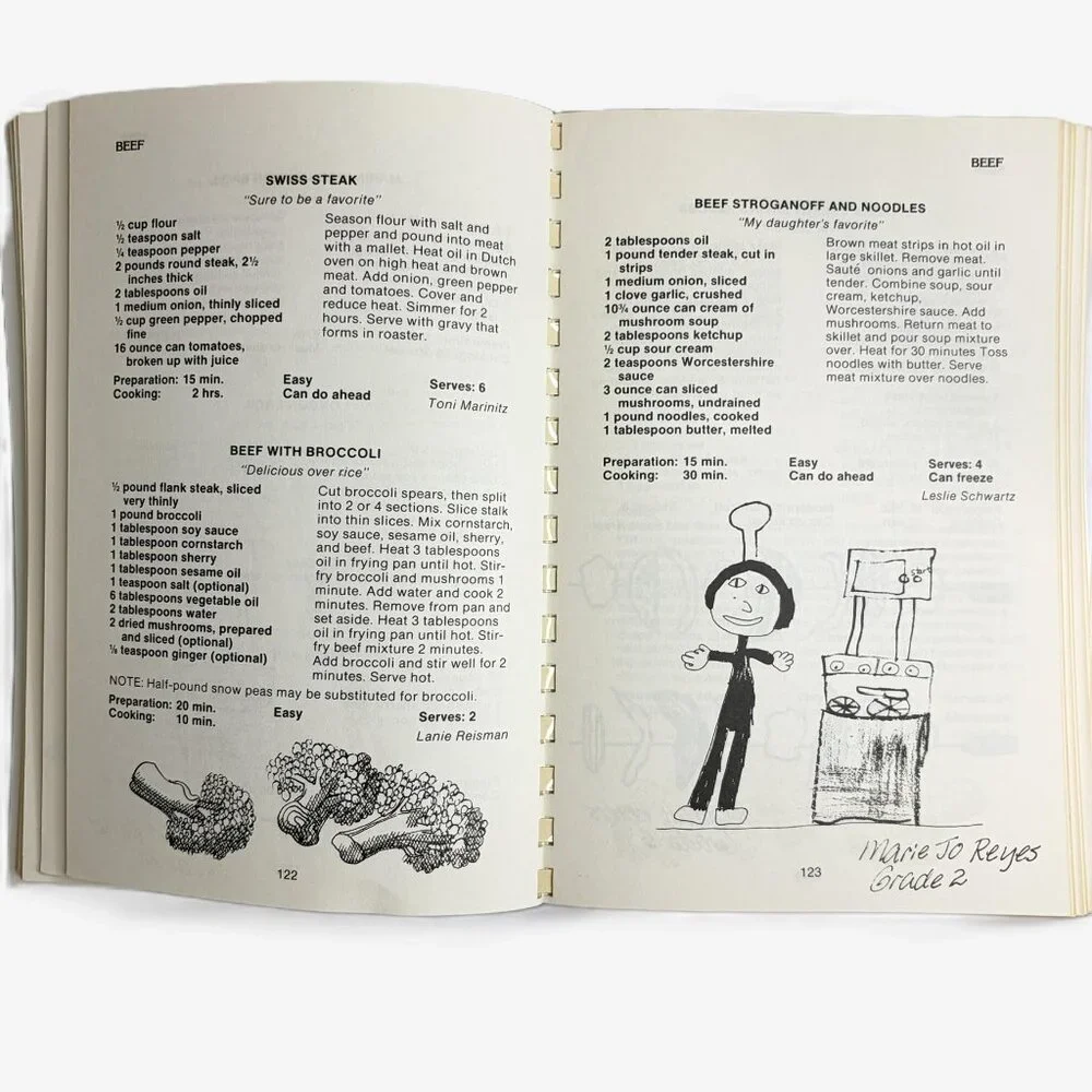 Vintage 1984 Culinary Arts & Crafts Cookbook Park Maitland School 1st Ed Florida